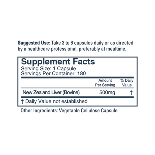 Liver Capsules, 180 capsules - Image 3