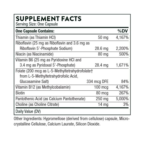 Stress B-Complex (formerly Pantethine), 60 capsules - Image 4