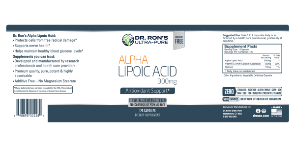 Alpha Lipoic Acid 300 mg, 120 capsules - Image 3