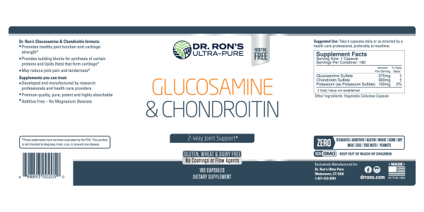 Glucosamine and Chondroitin Sulfates, 180 capsules - Image 3