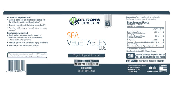 Sea Vegetables Plus, 180 capsules - Image 3